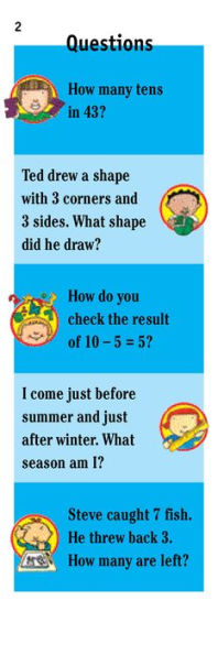 Brain Quest 1st Grade Math Q&A Cards: 750 Questions and Answers to Challenge the Mind. Curriculum-based! Teacher-approved!