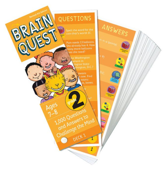 Brain Quest 2nd Grade Q&A Cards: 1000 Questions and Answers to Challenge the Mind. Curriculum-based! Teacher-approved!