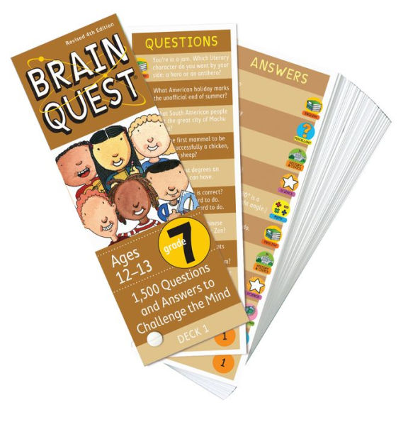 Brain Quest 7th Grade Q&A Cards: 1,500 Questions and Answers to Challenge the Mind. Curriculum-based! Teacher-approved!