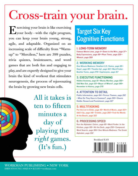 399 Games, Puzzles & Trivia Challenges Specially Designed to Keep Your Brain Young.