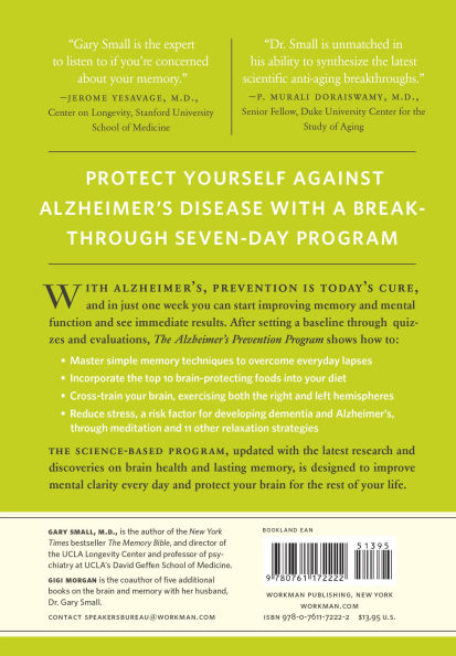 The Alzheimer's Prevention Program: Keep Your Brain Healthy for the Rest of Your Life