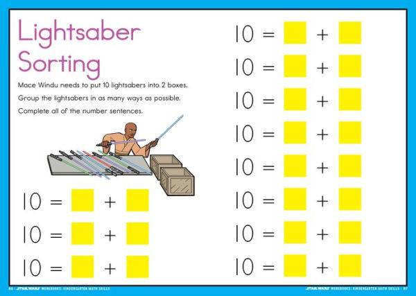 Star Wars Workbook: Kindergarten Math Skills