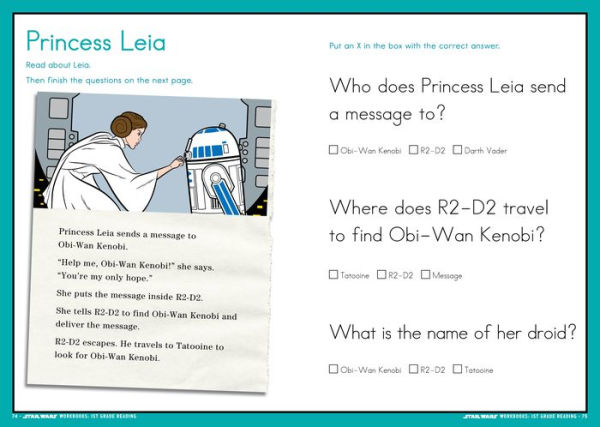 Star Wars Workbook: 1st Grade Reading