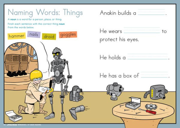 Star Wars Workbook: 1st Grade Reading