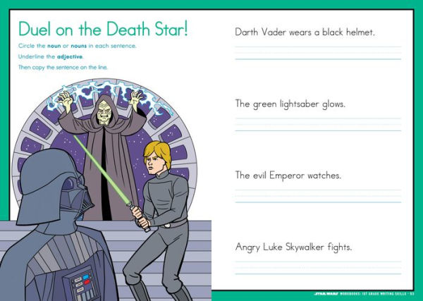 Star Wars Workbook: 1st Grade Writing Skills