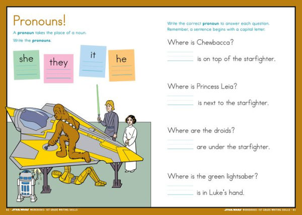 Star Wars Workbook: 1st Grade Writing Skills