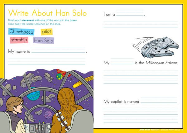 Star Wars Workbook: 1st Grade Writing Skills