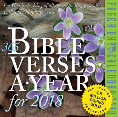 2018 365 Bible Verses-A-Year Page-A-Day Calendar