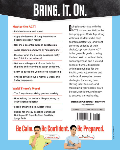 Up Your Score: ACT, 2018-2019 Edition: The Underground Guide to Outsmarting 