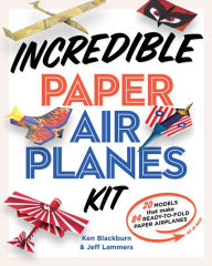 Paper Airplanes - Craft Kit, Airplane Activities for Kids, Set Includes 65 Sheets 40 Colored 25 Patterned Paper, Paper Airplane Book,  15 Easy Step Colored Designs, Large Size 8x10.5