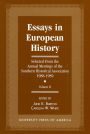 Essays in European History: Selected From the Annual Meetings of the Southern Historical Association, 1988-1989 - Vol. II / Edition 2