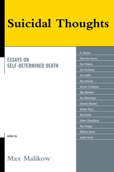 Suicidal Thoughts: Essays on Self-Determined Death