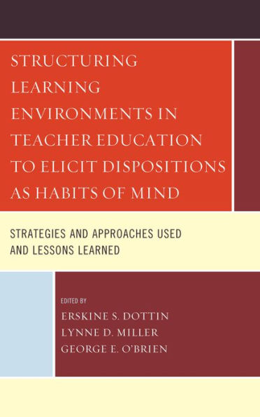 Structuring Learning Environments Teacher Education to Elicit Dispositions as Habits of Mind: Strategies and Approaches Used Lessons Learned