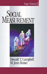 Title: Social Measurement / Edition 1, Author: Donald T. Campbell