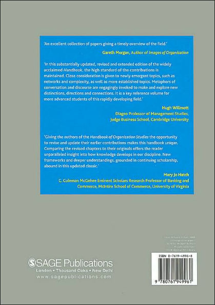 The SAGE Handbook of Organization Studies / Edition 2