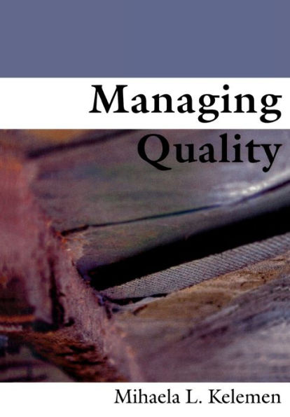 Managing Quality / Edition 1