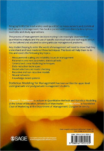 Statistical Modeling for Management / Edition 1