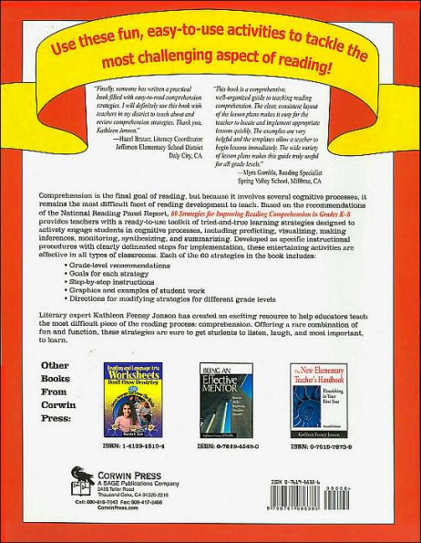 60 Strategies for Improving Reading Comprehension in Grades K-8 / Edition 1