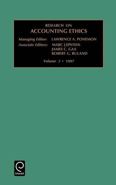 Research on Accounting Ethics / Edition 1