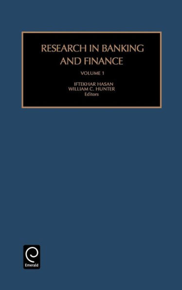 Research in Banking and Finance / Edition 1