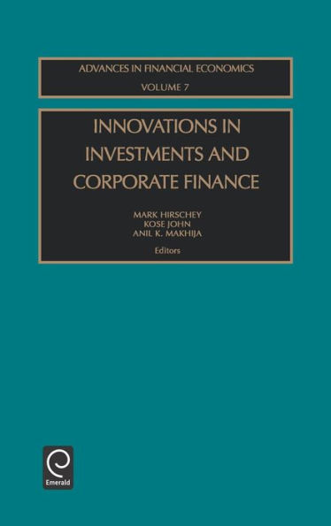 Innovations in Investments and Corporate Finance / Edition 1