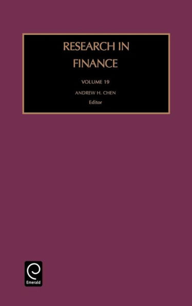Research in Finance / Edition 1