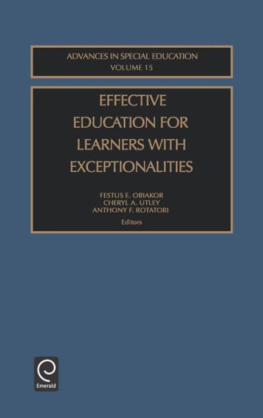 Effective Education for Learners with Exceptionalities / Edition 1