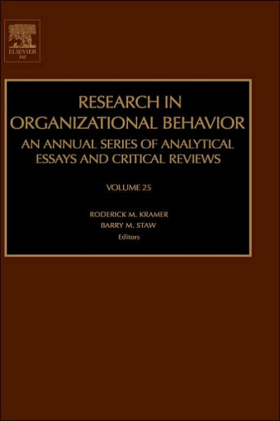 Research in Organizational Behavior