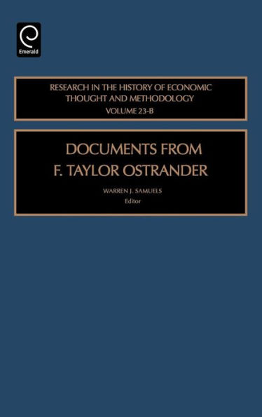 Documents from F. Taylor Ostrander / Edition 1