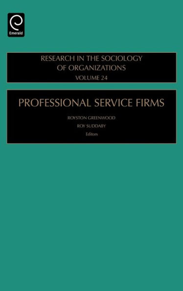 Professional Service Firms / Edition 1