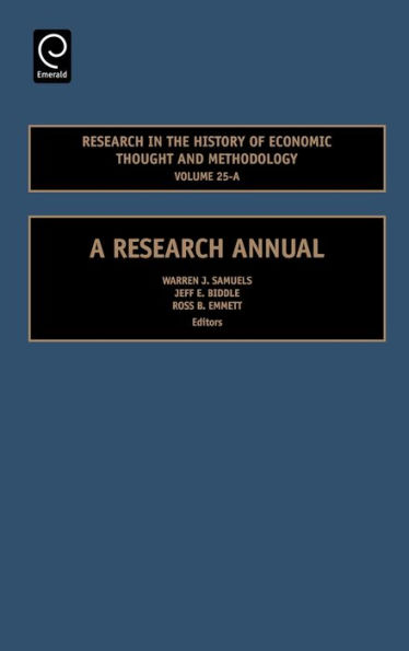 Research in the History of Economic Thought and Methodology: A Research Annual / Edition 1