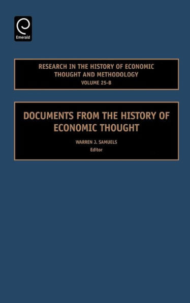 Documents from the History of Economic Thought / Edition 1