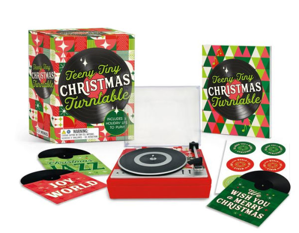 Teeny-Tiny Christmas Turntable: Includes 3 Holiday LPs to Play!