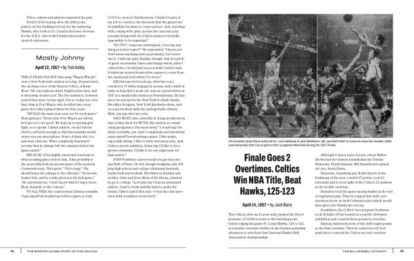 the Boston Globe Story of Celtics: 1946-Present: Inside Stories and Acclaimed Reporting on NBA's Banner Franchise