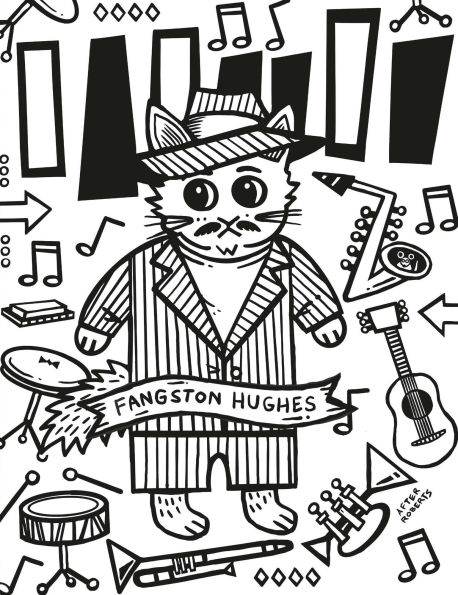 Literary Cats Coloring Book