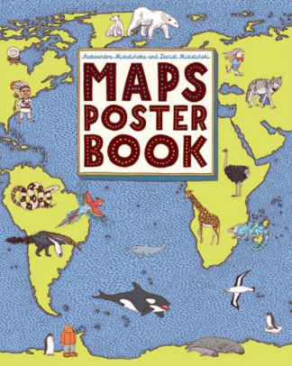 world map poster barnes and noble Maps Poster Book By Aleksandra Mizielinska Daniel Mizielinski world map poster barnes and noble