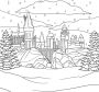 Alternative view 4 of Harry Potter: Winter at Hogwarts: A Magical Coloring Set