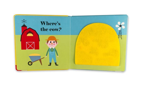 Where's the Hen?: (An Interactive, Sensory Lift-the-Flap Book with Felt Flaps and a Mirror for Babies & Toddlers. Friendly Farm Animals Include a Sheep, Cow, & Pig.)