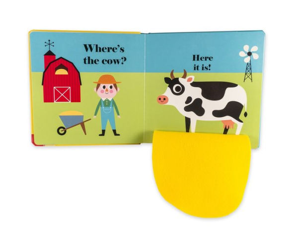Where's the Hen?: (An Interactive, Sensory Lift-the-Flap Book with Felt Flaps and a Mirror for Babies & Toddlers. Friendly Farm Animals Include a Sheep, Cow, & Pig.)