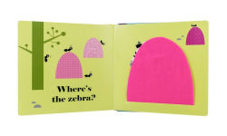 Alternative view 3 of Where's the Zebra?: (An Interactive, Sensory Lift-the-Flap Book with Felt Flaps and a Mirror for Babies & Toddlers. Friendly Zoo Animals Include a Rhino, Gorilla, & Flamingo.)