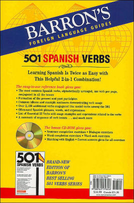 501 Spanish Verbs With Cd Romother Format - 