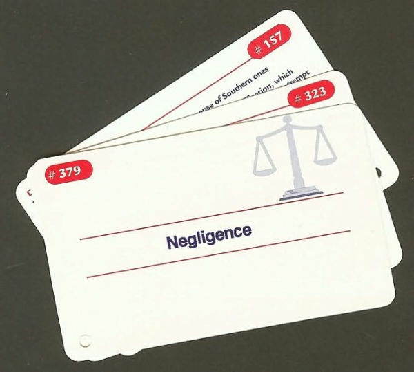 First Year Law School Flash Cards: 350 Cards with Questions & Answers