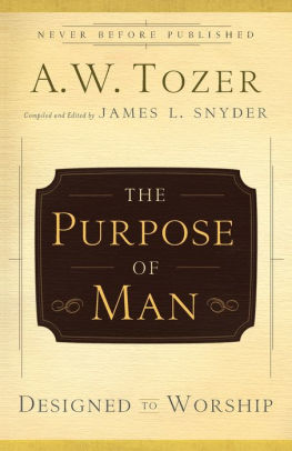 The Purpose Of Man Designed To Worshippaperback - 