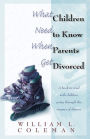 What Children Need to Know When Parents Get Divorced