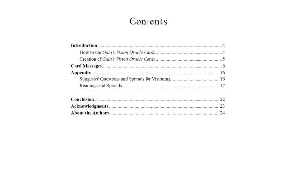 Gaia's Vision Oracle Cards: (Oracle Kit Box Set with 40 Cards and Guide Book)