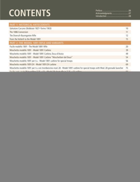 The Model 1891 Carcano Rifle: A Detailed Developmental and Production History
