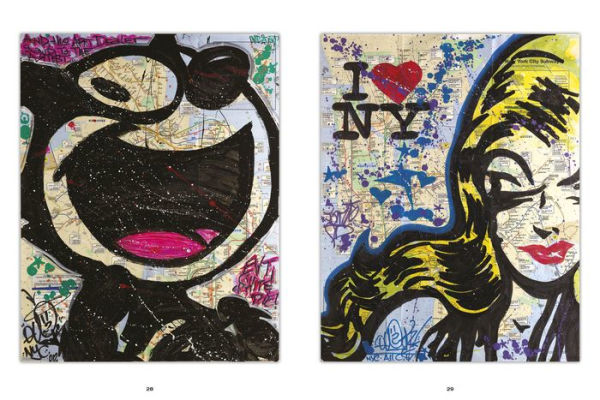 Uptown & Downtown: Old Skool Paintings on NYC Subway Maps