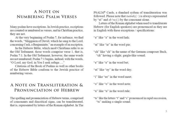 The PSALM® Cards: and messages from the psalms