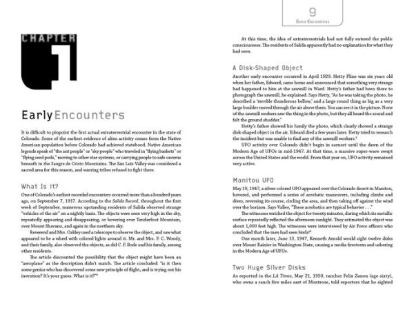 UFOs Over Colorado: A True History of Extraterrestrial Encounters the Centennial State