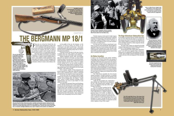 German Submachine Guns, 1918-1945: Bergmann MP18/I . MP34/38/40/41 .  MKb42/43/1 . MP43/1 . MP44 . StG44 . Accessories